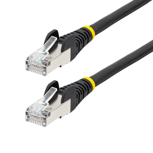 CAT6A ETHERNET CABLE - BLACK 10GBE S/FTP LSZH 100W POE