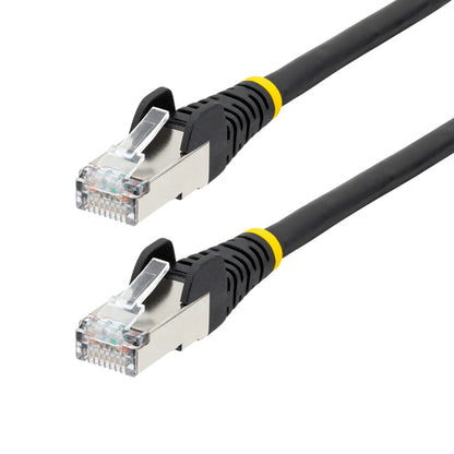 CAT6A ETHERNET CABLE - BLACK 10GBE S/FTP LSZH 100W POE