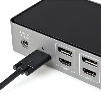 TRIPLE MONITOR USB C USB A DOCK TYPE C DOCKING STATION USBC DOCK