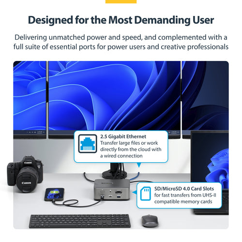 THUNDERBOLT 5 DOCKING STATION - TRIPLE MONITOR 140W LAPTOP CHARGE