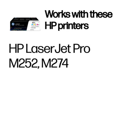 3PK 201X CYM TRI-PACK TONER CARTRIDGE FOR LASERJET