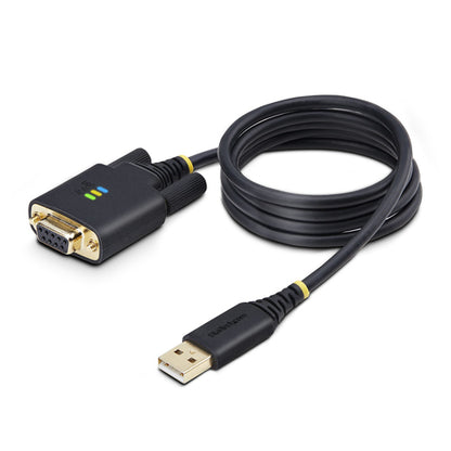 3FT USB TO SERIAL DCE CABLE - USB TO NULL MODEM SERIAL ADAPTER
