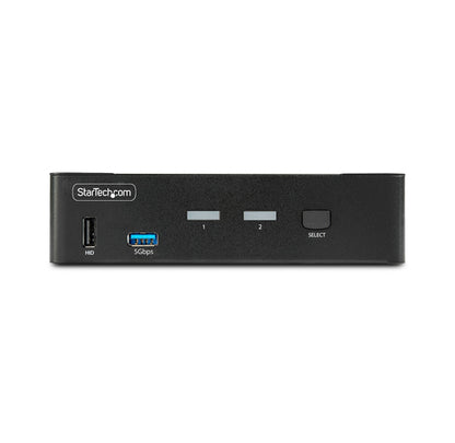 2-PORT DISPLAYPORT KVM SWITCH - 8K 60HZ HOTKEYS TAA COMPLIANT