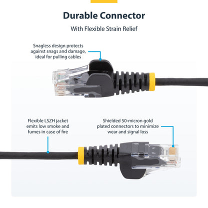 SLIM CAT6 CABLE PURPLE LSZH SLIM SNAGLESS RJ45 UTP PATCH CABLE