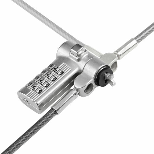25-PACK UNIVERSAL LAPTOP LOCK 6.6FT SERIALIZED SECURITY CABLE