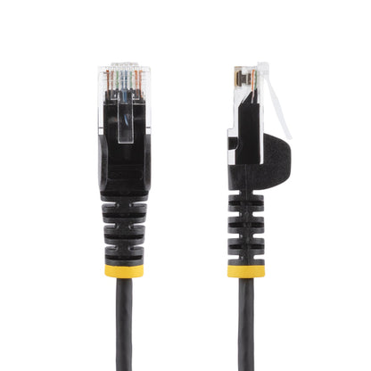SLIM CAT6 CABLE BLACK LSZH SLIM SNAGLESS RJ45 UTP PATCH CABLE