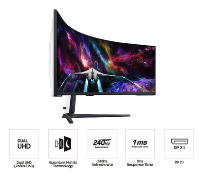 57IN 32:9 VA 240HZ 7680X2160 FAS USB HUB FREESYNC PREMPRO 1YR