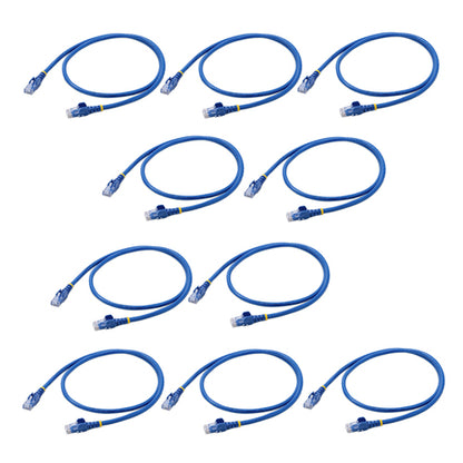 3FT BLUE 10 PACK CAT6 CABLE SNAGLESS RJ45 UTP PATCH CABLE CORD