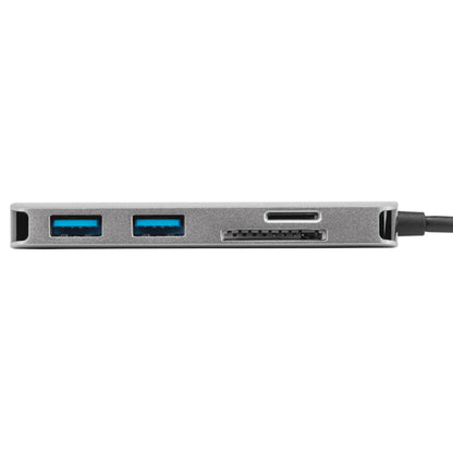 USB C MULTIPORT SINGLE VIDEO ADAPT  CARD READER W/ 100W PD PASS