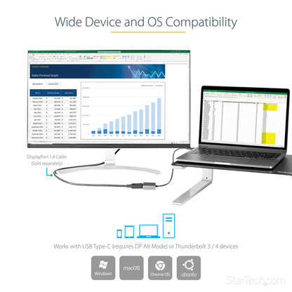 USB C TO DISPLAYPORT ADAPTER USB TYPE C TO DP - USBC TO DP 8K30