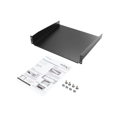 BLACK STANDARD UNIVERSAL SERVER RACK CABINET SHELF