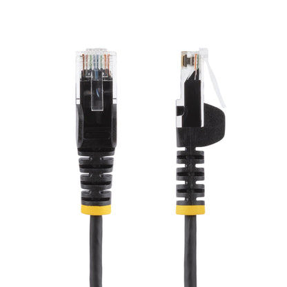 6FT BLACK CAT6 ETHERNET CABLE SLIM SNAGLESS RJ45 UTP PATCH CABLE