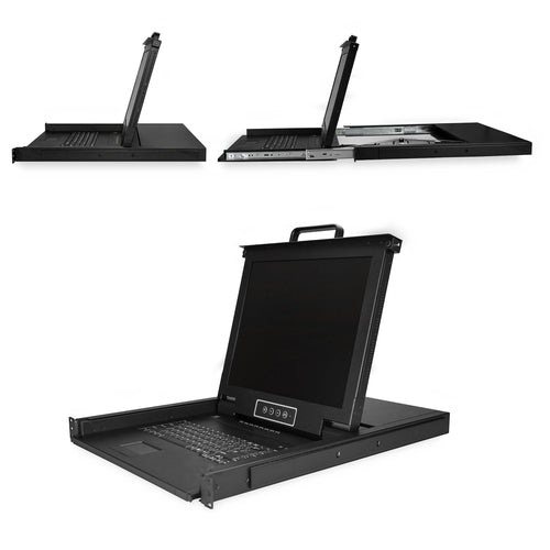 8 PORT RACKMOUNT KVM CONSOLE INTEGRATED LCD MONITOR KVM SWITCH