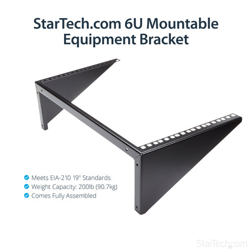 WALL MOUNT PATCH PANEL BRACKET 6U VERTICAL PANEL MOUNTING BRACKET