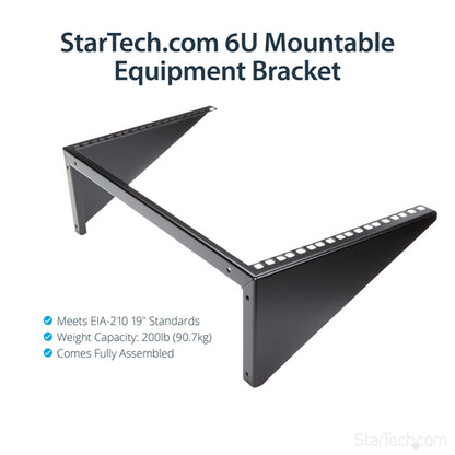 WALL MOUNT PATCH PANEL BRACKET 6U VERTICAL PANEL MOUNTING BRACKET