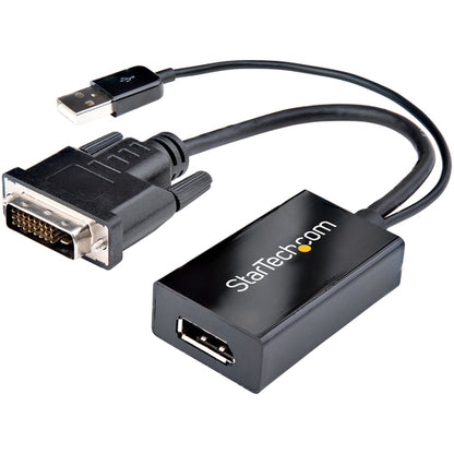 DVI TO DISPLAYPORT ADAPTER DVI-D DP VIDEO CONVERTER USB POWER