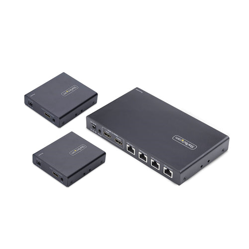 4-PORT HDMI EXTENDER/SPLITTER - 1X4 HDMI OVER ETHERNET KIT
