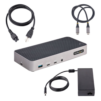 USB-C TRIPLE MONITOR DOCKING STATION 2XHDMI AND/OR DP GBE
