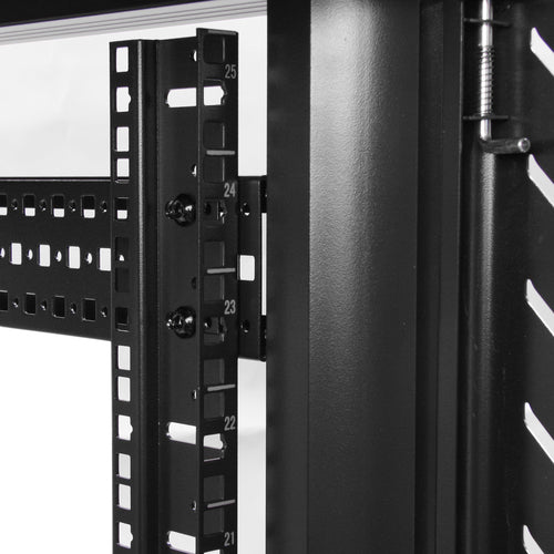 32U SERVER RACK CABINET 4 POST NETWORK EQUIPMENT RACK W/ CASTERS