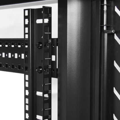 32U SERVER RACK CABINET 4 POST NETWORK EQUIPMENT RACK W/ CASTERS