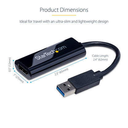 USB TO HDMI ADAPTER EXTERNAL DISPLAY VIDEO CONVERTER DONGLE