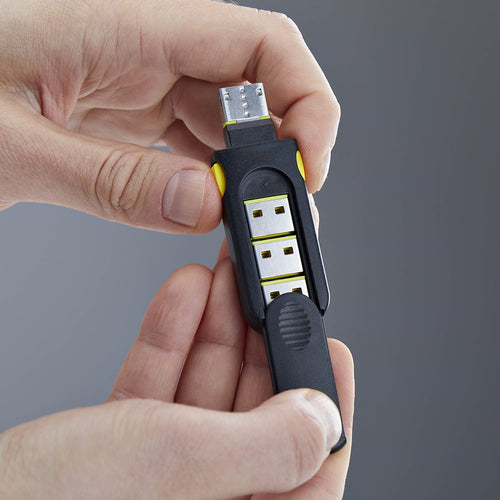 USB-A PORT BLOCKER KEY 4X LATCHING USB-A DUST COVER PLUGS