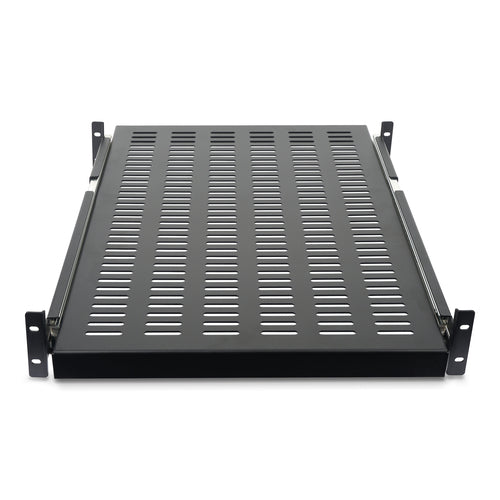 2U SERVER RACK SHELF SLIDING VENTED HEAVY DUTY RACK MOUNT SHELF (UNISLDSHF19)