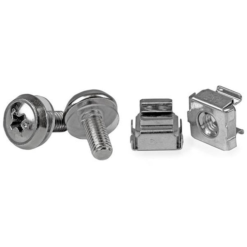 M5 MOUNTING SCREWS SILVER 50 PACK SERVER RACK M5 CAGE NUTS