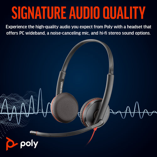 POLY BW 3225 USB-C HS 3.5MMP USB-C/A