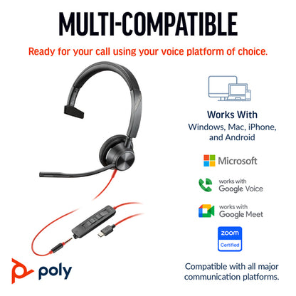 POLY BW3315 USB-C HS 3.5MMP USB-C/A