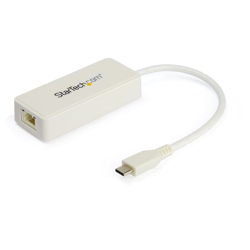 USB C TO ETHERNET ADAPTER USBC GIGABIT NETWORK DONGLE W/ USB PORT