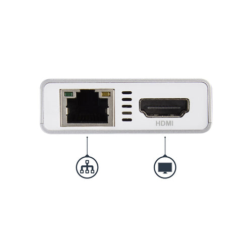 USB C MULTIPORT ADAPTER 60W PD 4K HDMI USB HUB MINI TRAVEL DOCK