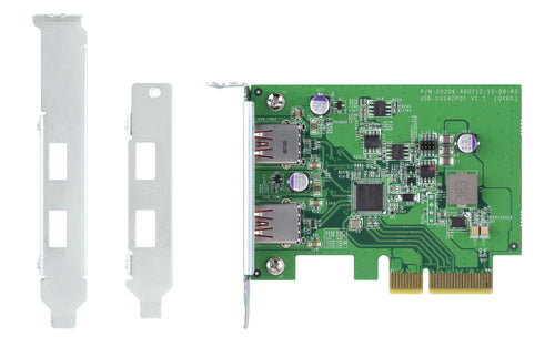 USB 3.2 GEN 2 DUAL PORT PCIE EXPANSIONCARD NAS W/A PCIE SLOT WIN (QXP-10G2U3A)