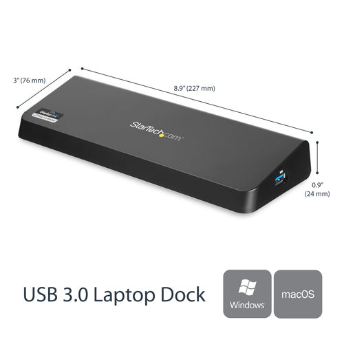 USB 3.0 DOCKING STATION UNIVERSAL DUAL MONITOR HDMI DP