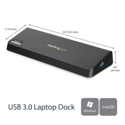 USB 3.0 DOCKING STATION UNIVERSAL DUAL MONITOR HDMI DP