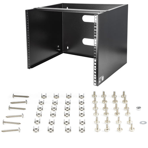 WALL MOUNT PATCH PANEL BRACKET 8U NETWORK PANEL MOUNTING BRACKET (WALLMOUNT8)