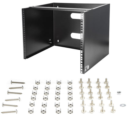 WALL MOUNT PATCH PANEL BRACKET 8U NETWORK PANEL MOUNTING BRACKET (WALLMOUNT8)