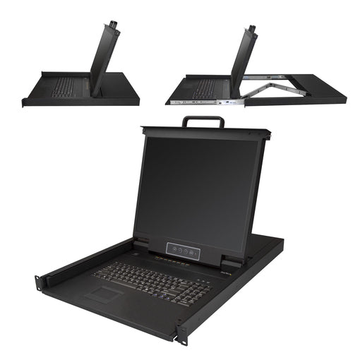 8 PORT RACKMOUNT KVM CONSOLE INTEGRATED LCD MONITOR KVM SWITCH