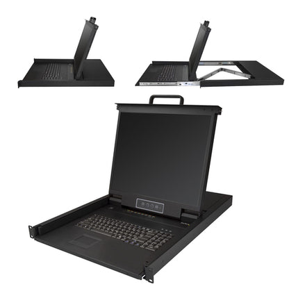 8 PORT RACKMOUNT KVM CONSOLE INTEGRATED LCD MONITOR KVM SWITCH