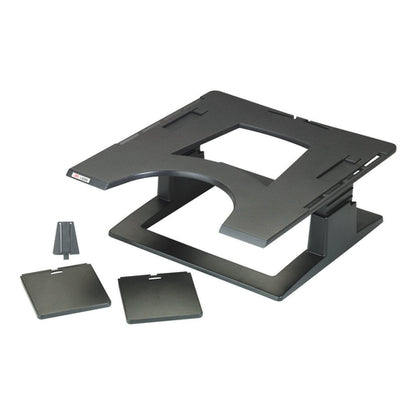ADJUSTABLE NOTEBOOK RISER BLACK 4-6 INCHES ADJUSTABLE
