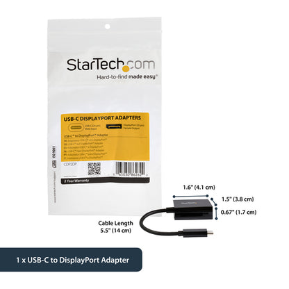 USB C TO DISPLAYPORT ADAPTER DP USB TYPE C VIDEO CONVERTER DONGLE