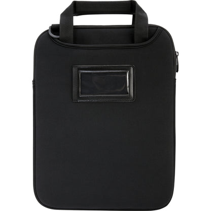 VERTICAL SLIPCASE WITH HIDEAWAY HANDLES FOR NOTEBOOK BLACK 12IN