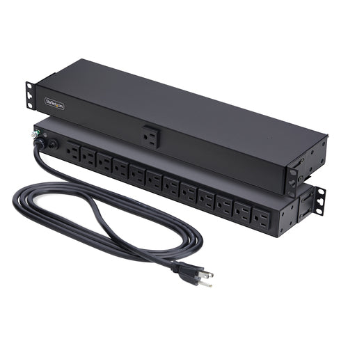 13-OUTLET RACKMOUNT PDU - 1U SERVER POWER STRIP FOR 19IN RACK