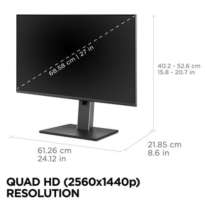 27IN IPS ERGONOMIC MONITOR WITH 2560 X 144065W USB-C