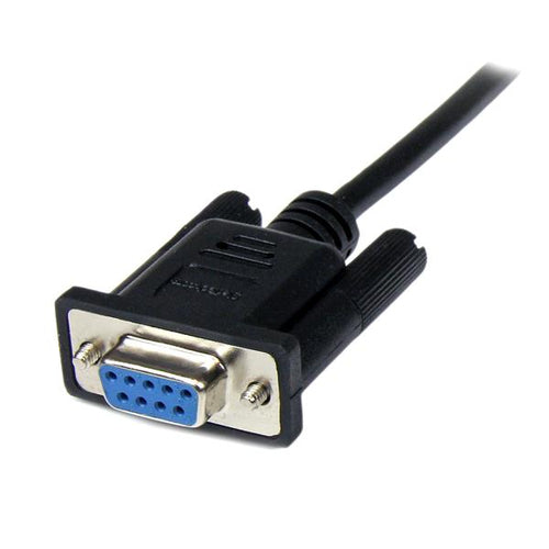 2M DB9 MALE TO FEMALE RS232 SERIAL 9PIN NULL MODEM CABLE