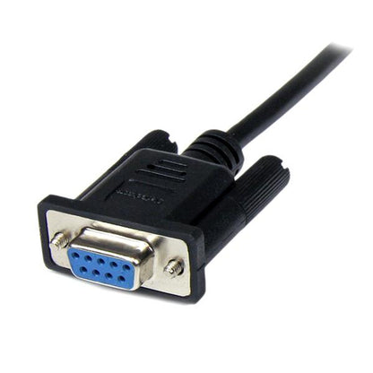 2M DB9 MALE TO FEMALE RS232 SERIAL 9PIN NULL MODEM CABLE