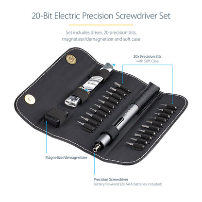 ELECTRIC PRECISION SCREWDRIVER PORTABLE TOOLSET POWERED REPAIR KIT