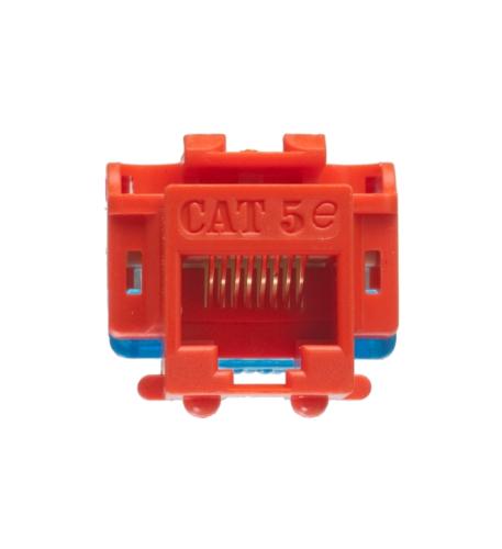 MODULE, CAT 5e, EZ, 25 PK, ORANGE