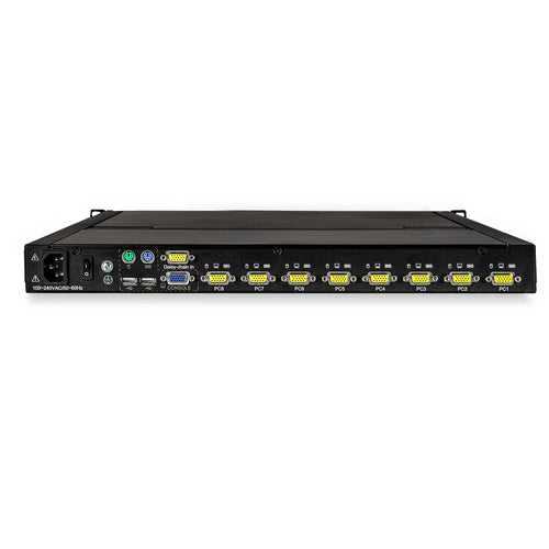 8 PORT RACKMOUNT KVM CONSOLE INTEGRATED LCD MONITOR KVM SWITCH