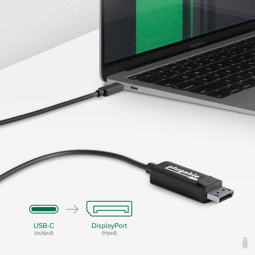 PLUGABLE USBC-DP USB C TO DP ADAPTER - 6FT